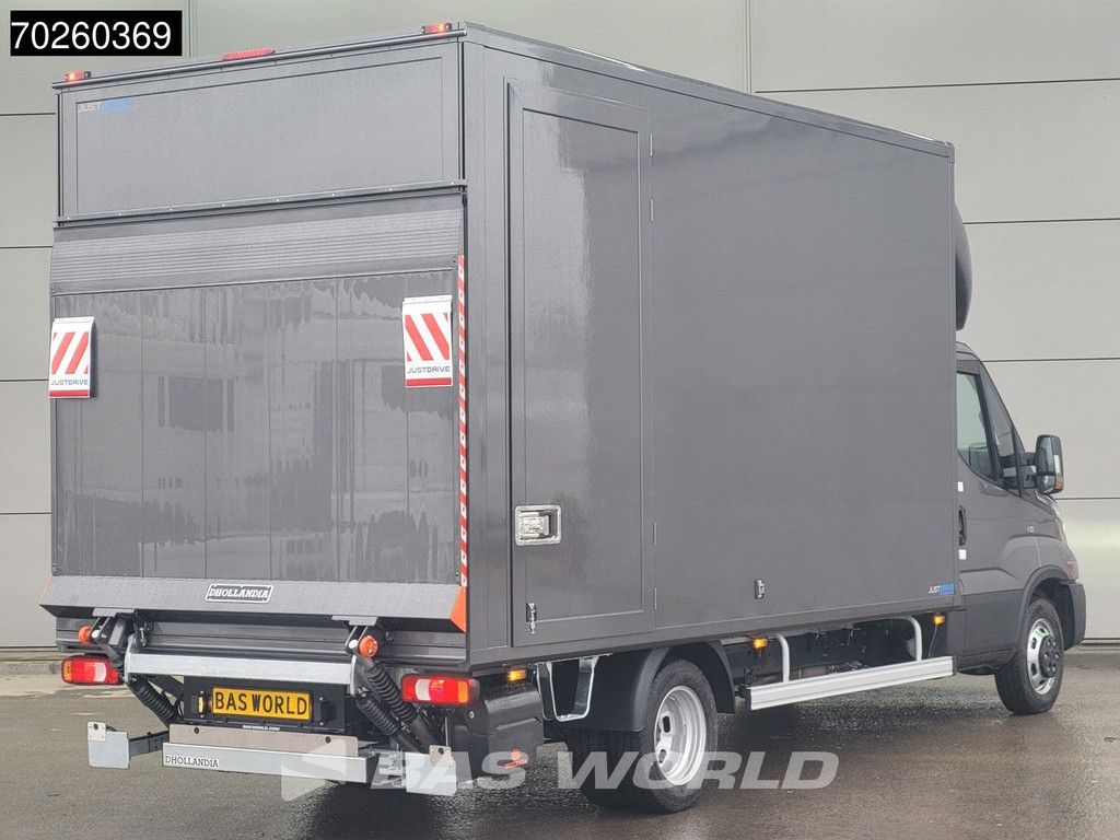 Iveco Daily 35C21 3.0L Automaat Laadklep Zijdeur 2025-Model 210PK Dubbellucht ACC LED CarPlay Lat om Lat D'Hollandia Euro6 Meubelbak Koffer Bakwagen Klima