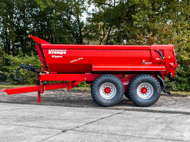 Krampe Halfpipe HP20 Carrier 25 tons capacity, 12,1 m3, Hardox panels,