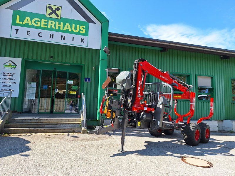 Krpan GP 9 DF mit Forstkran GD 7,6 K, pm. Bremse