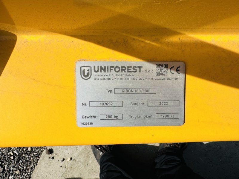 Uniforest Gibon 160/100-2C Kippmulde