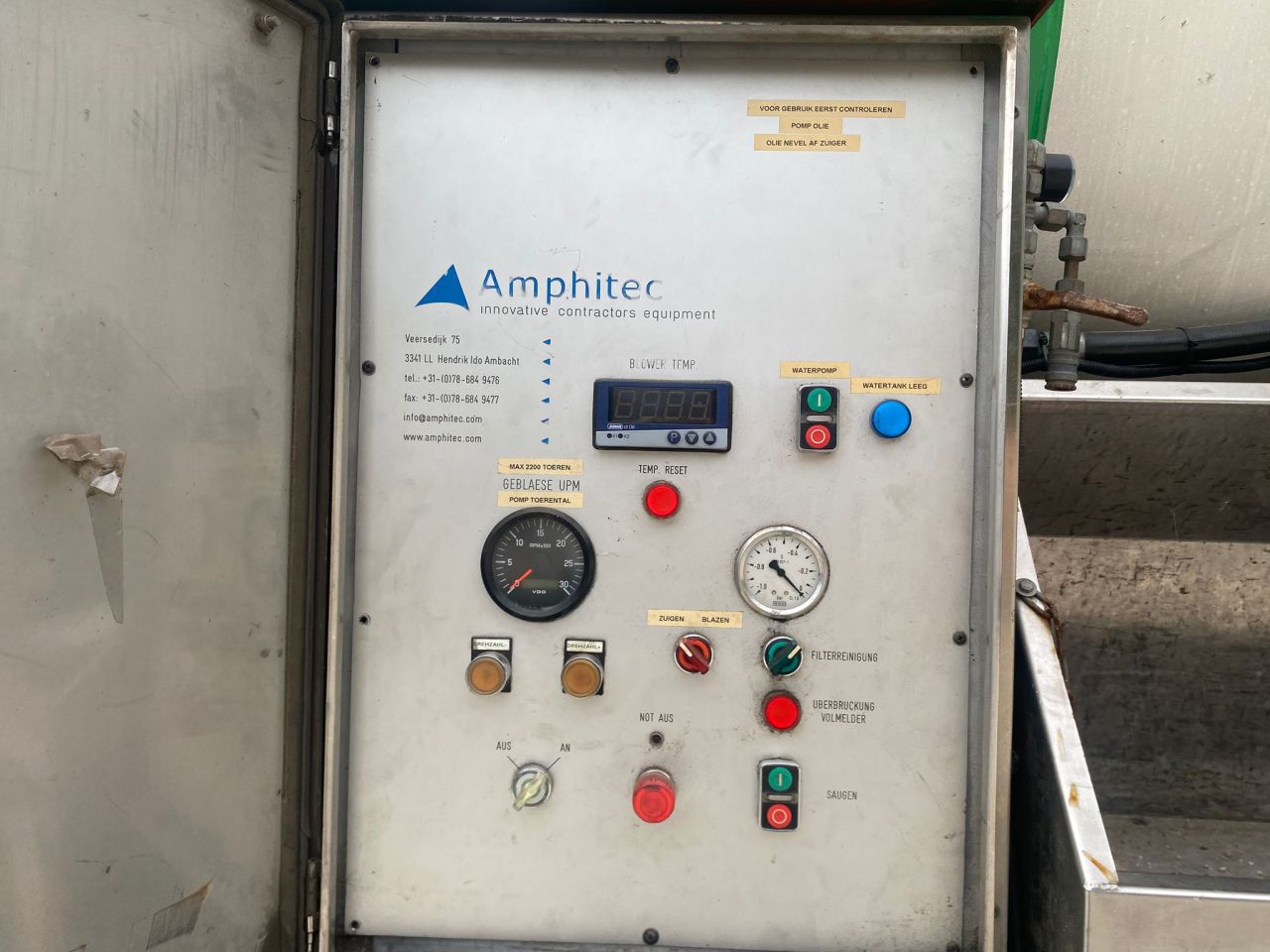 Scania R 480 10 x 4 Vacuümwagen Blaas-/Zuigauto Amphitec Vortex