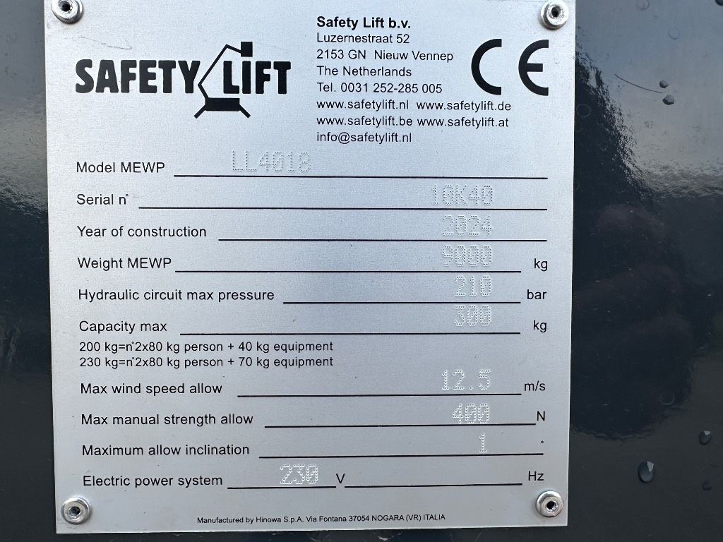 Hinowa Lightlift 40.18