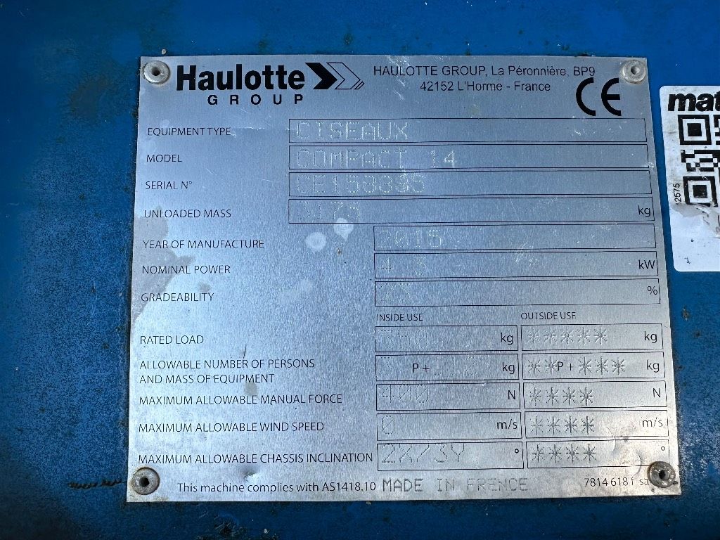 Haulotte Compact 14