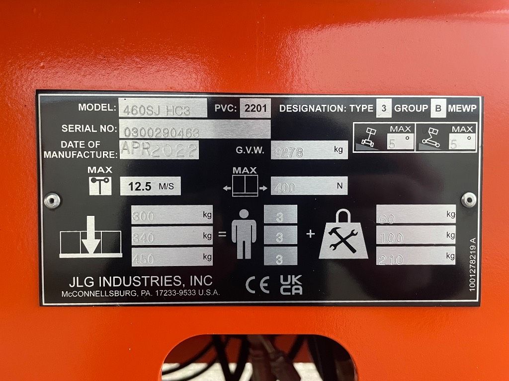 JLG 460 SJ HC3