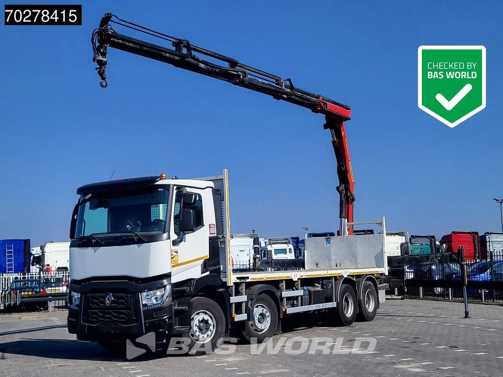 Renault C 430 8X4 Palfinger 22002 EH kran Crane Big-Axle steel suspension Euro 6