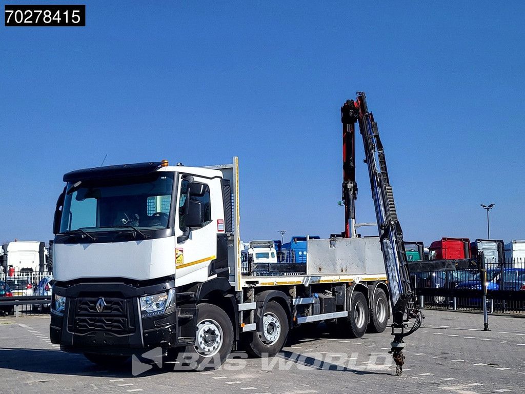 Renault C 430 8X4 Palfinger 22002 EH kran Crane Big-Axle steel suspension Euro 6
