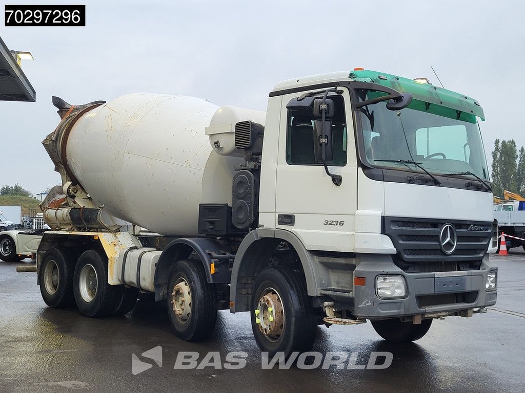 Mercedes Actros 3236 8X4 9m3 Liebherr Mixer Big-Axle Steelsuspension 3-Pedals Euro 3