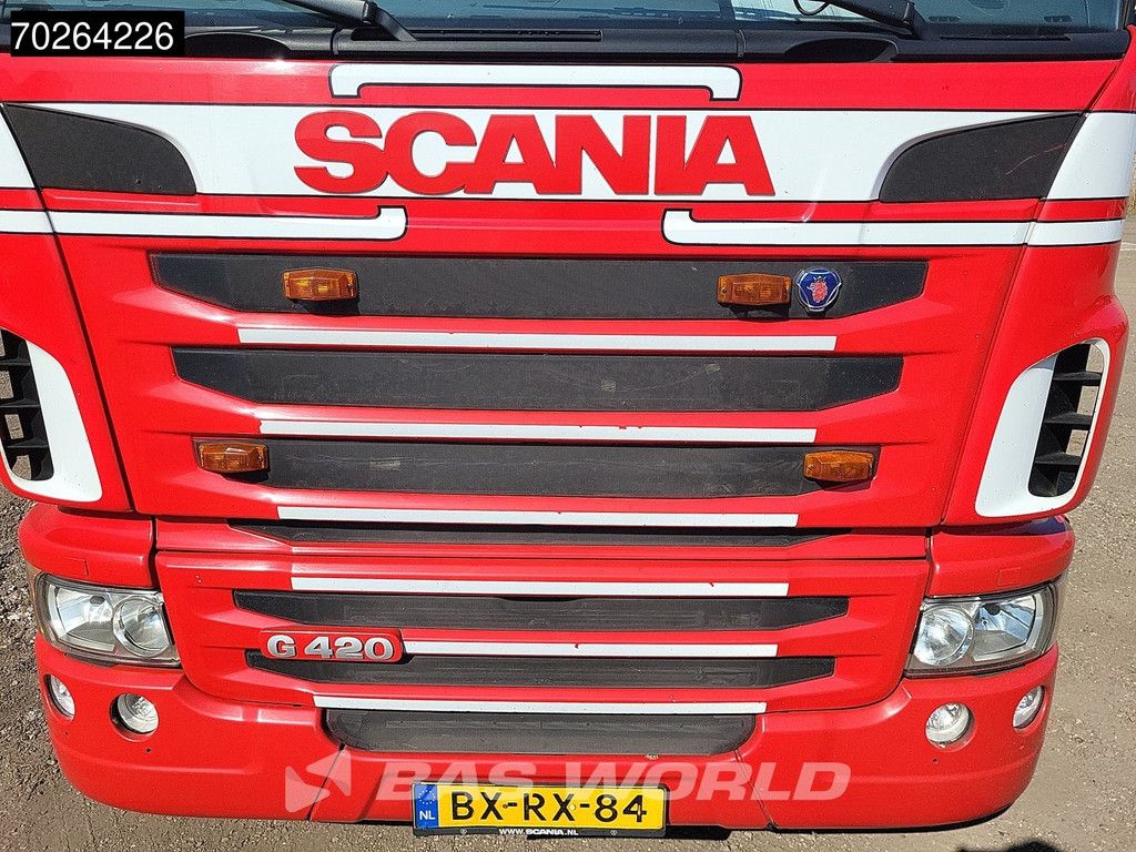 Scania G420 6X2 Van Dijk Cattle transport Liftable floor Lift-Asche Euro 5