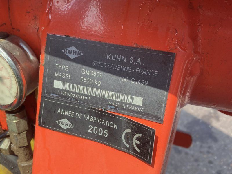 Kuhn GMD 802 Lift Control