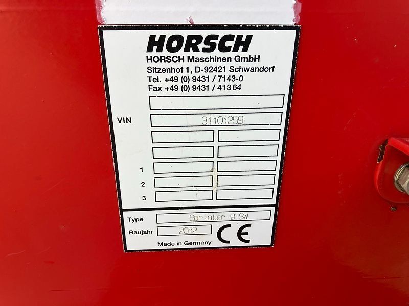 Horsch Sprinter 9 SW