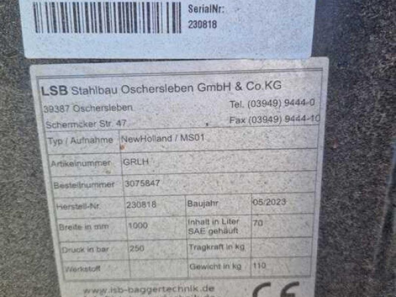 LSB GRABENRÄUMLÖFFEL 1000 MM 70 L