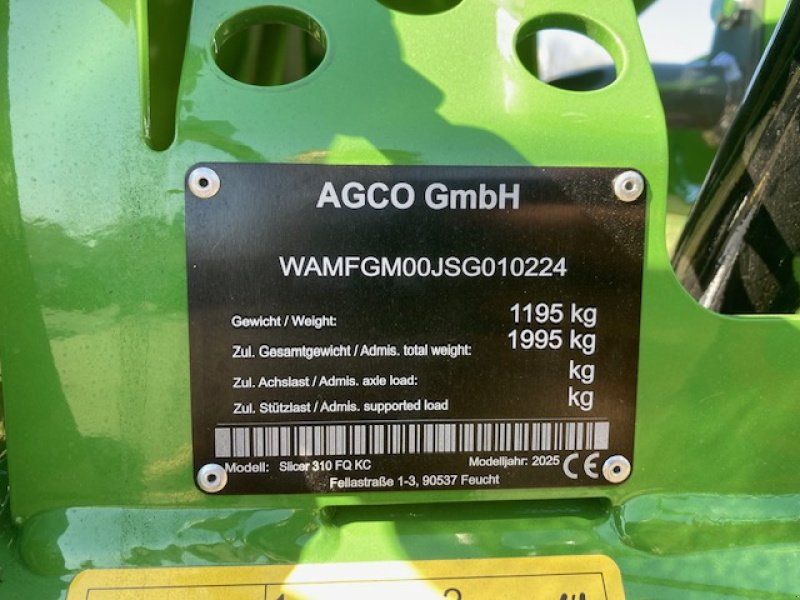 Fendt Slicer 310 FQ KC