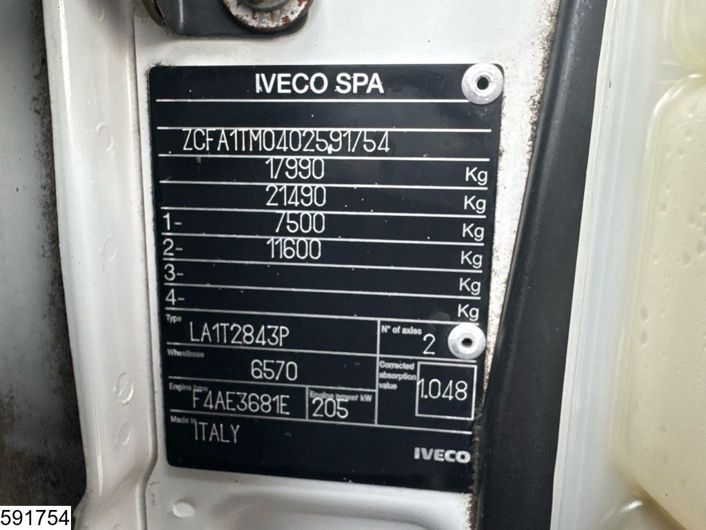 Iveco 180E28 EURO 5, Dhollandia, Manual transmission