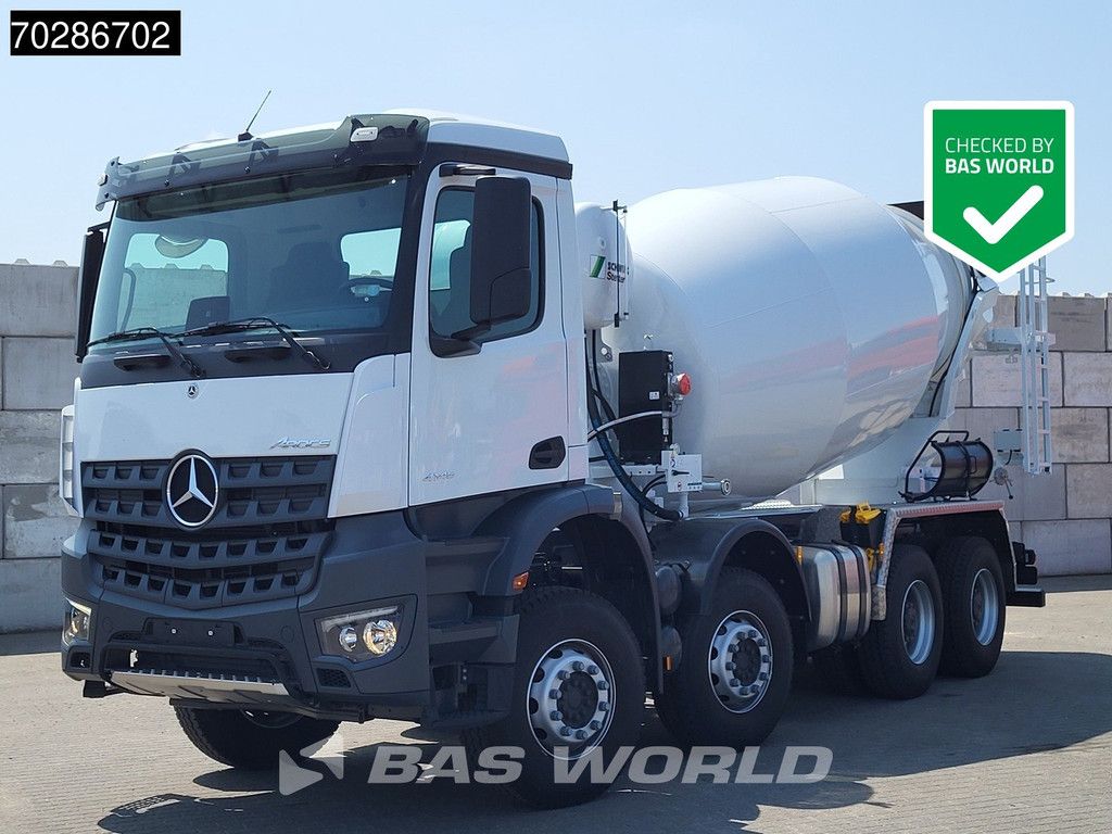 Mercedes Arocs 4145 8X4 NEW! 10m3 Schwing Stetter Mixer Manual Big-Axle Steel suspension Euro 3