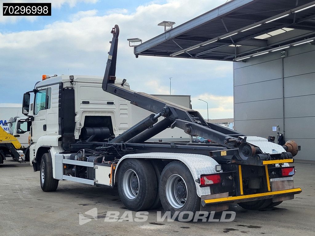 MAN TGS 33.440 6X4 25Ton AJK NHS25-5930 hooklift with 5th wheel Wechselsystem Manual Big-Axle Euro 5