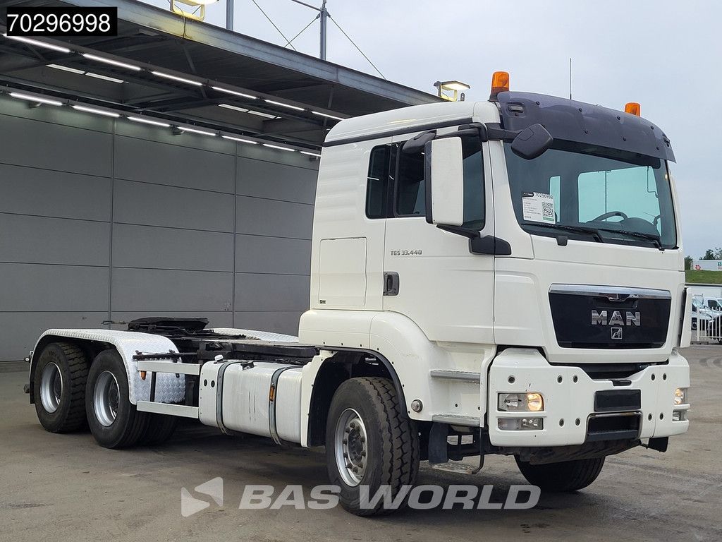 MAN TGS 33.440 6X4 25Ton AJK NHS25-5930 hooklift with 5th wheel Wechselsystem Manual Big-Axle Euro 5