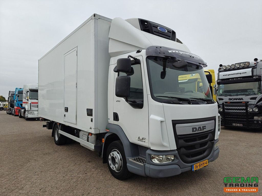 DAF LF 210 FA 4x2 Daycab Euro6A – Kühl-/Gefrierschrank 5,5 m + Carrier Supra 550 + Hebebühne 2000 kg – 173.000 km!