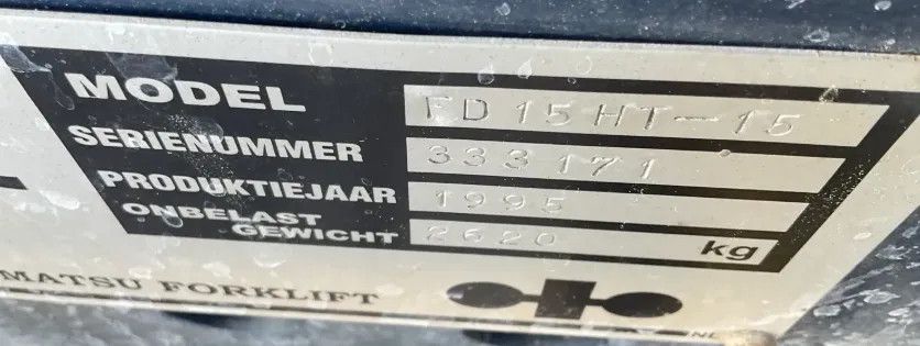 Komatsu Heftruck FD 15 HT-15 1.5