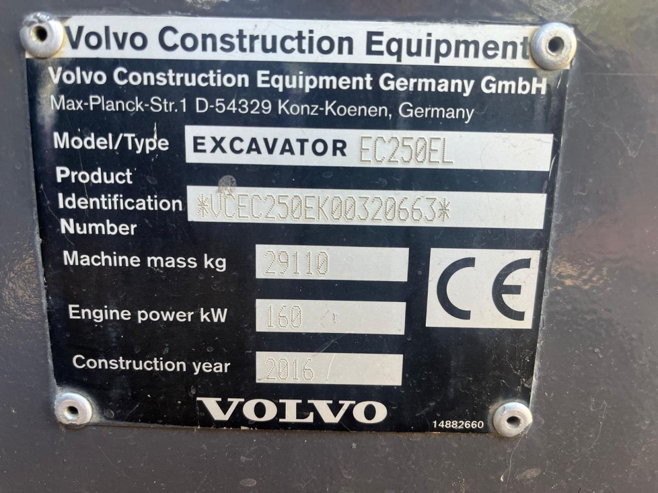 Volvo EC250EL