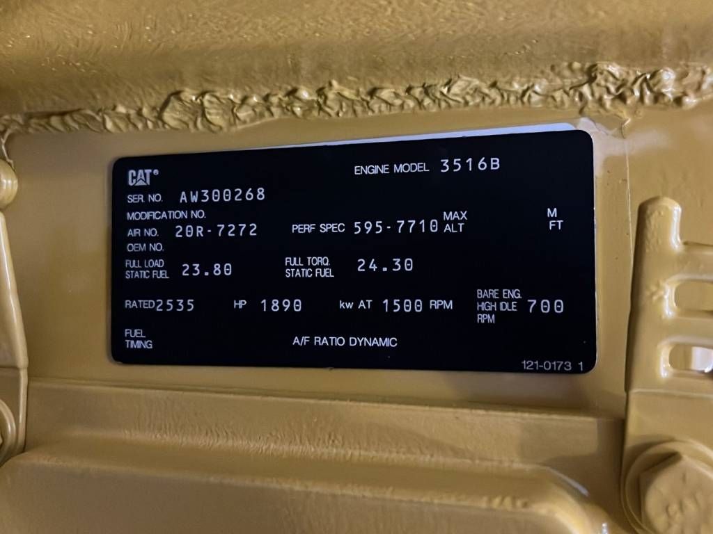 CAT 3516B - 2.250 kVA Generator - DPX-18106