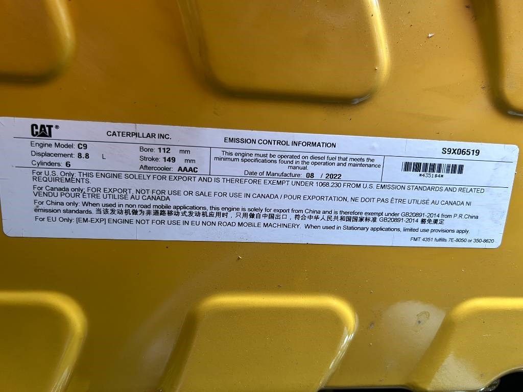 CAT DE330E0 - C9 - 330 kVA Generator - DPX-18022