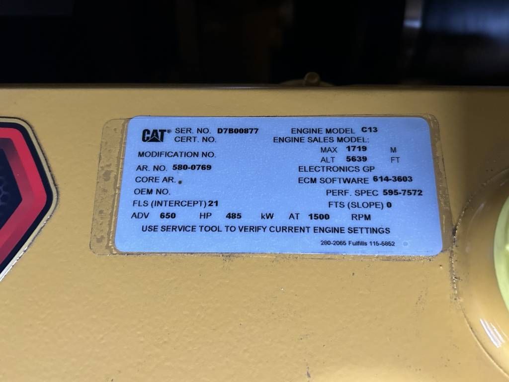 CAT DE550GC - 550 kVA Stand-by Generator - DPX-18221