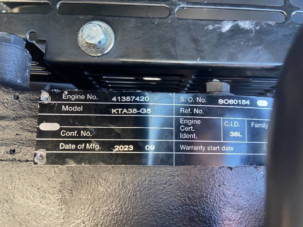 Cummins KTA38-G5 - 1.100 kVA Generator - DPX-18814