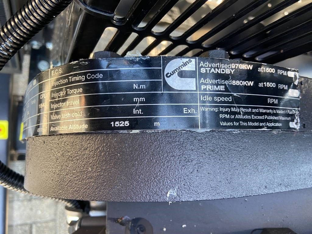 Cummins KTA38-G5 - 1.100 kVA Generator - DPX-18814