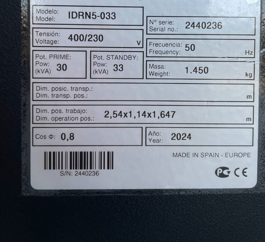 Deutz TD2.2L3 - 33 kVA Stage V Generator - DPX-19004.1