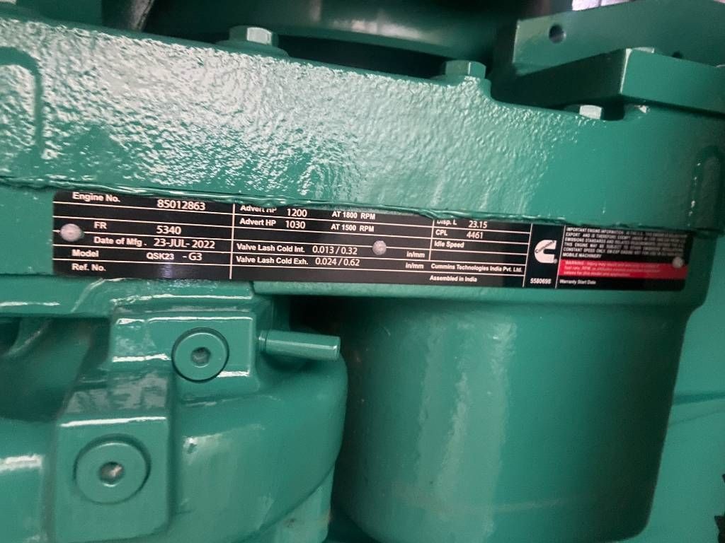 Cummins C900D5 - 900 kVA Open Genset - DPX-18527-O