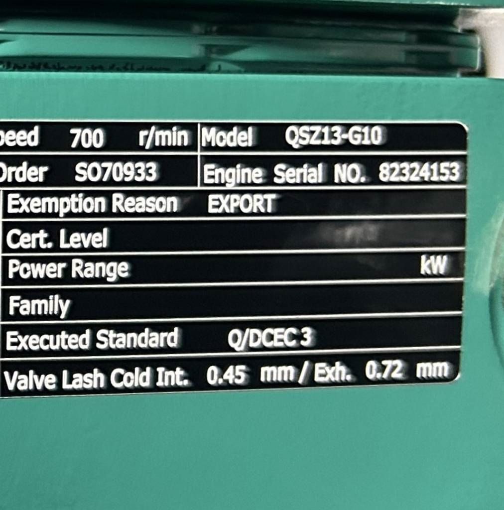 Cummins C550D5 - 550 kVA Generator - DPX-12642