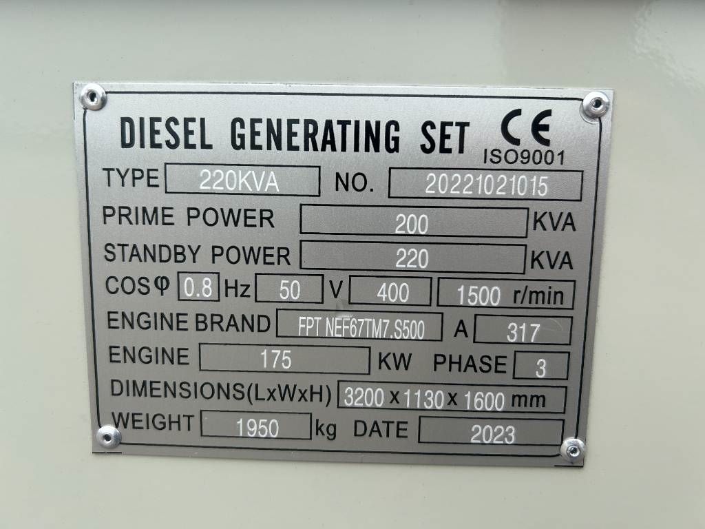 Iveco NEF67TM7 - 220 kVA Generator - DPX-19794