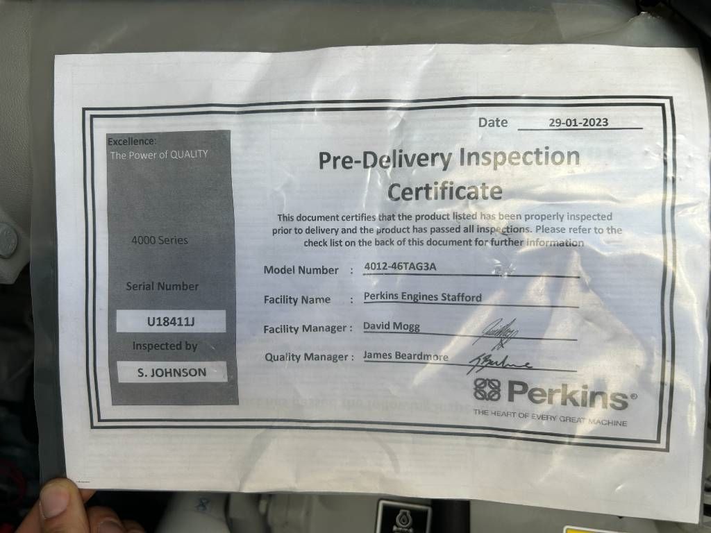 Perkins 4012-46TAG3A - 1.880 kVA Generator - DPX-19824