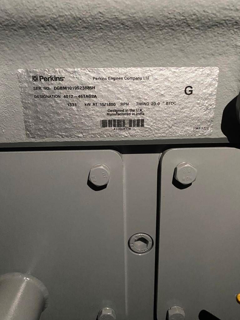 Perkins 4012-46TAG2A - 1.650 kVA Generator - DPX-19823-O