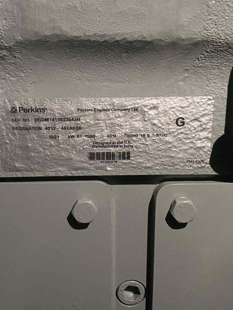 Perkins 4012-46TAG3A - 1.880 kVA Generator - DPX-19824-O