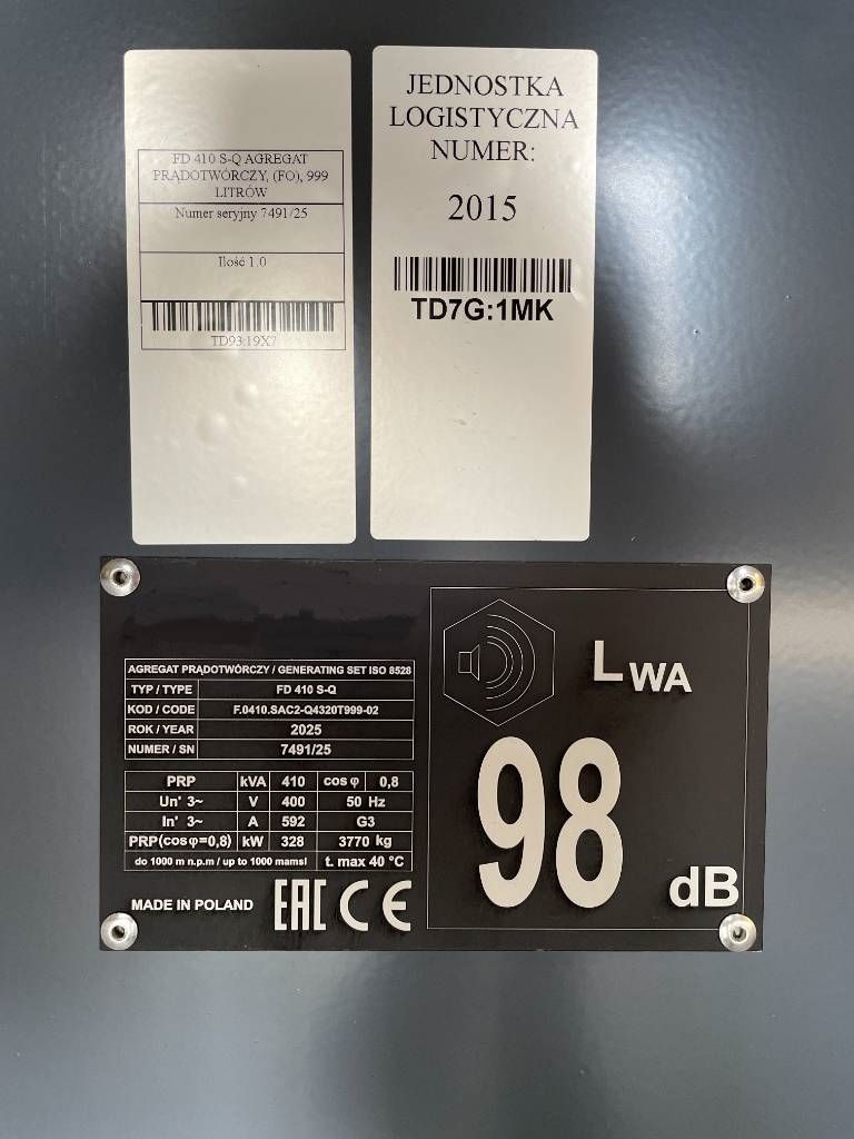 Scania DC13 - 450 kVA Generator - DPX-17951