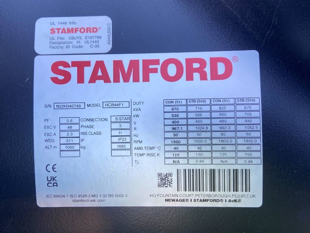 Volvo TWD1683GE - 740 kVA Stage V - DPX-19040-O