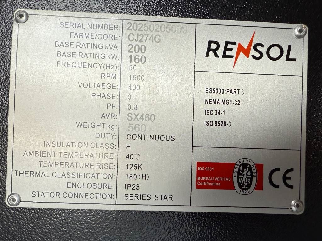 DPX CJ274G - 200 kVA Alternator - DPX-33908