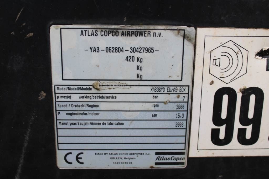 Atlas Copco XAS 36 YD