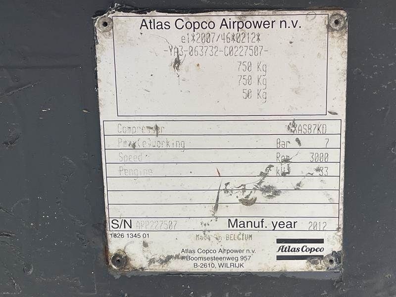 Atlas Copco XAS 87 KD