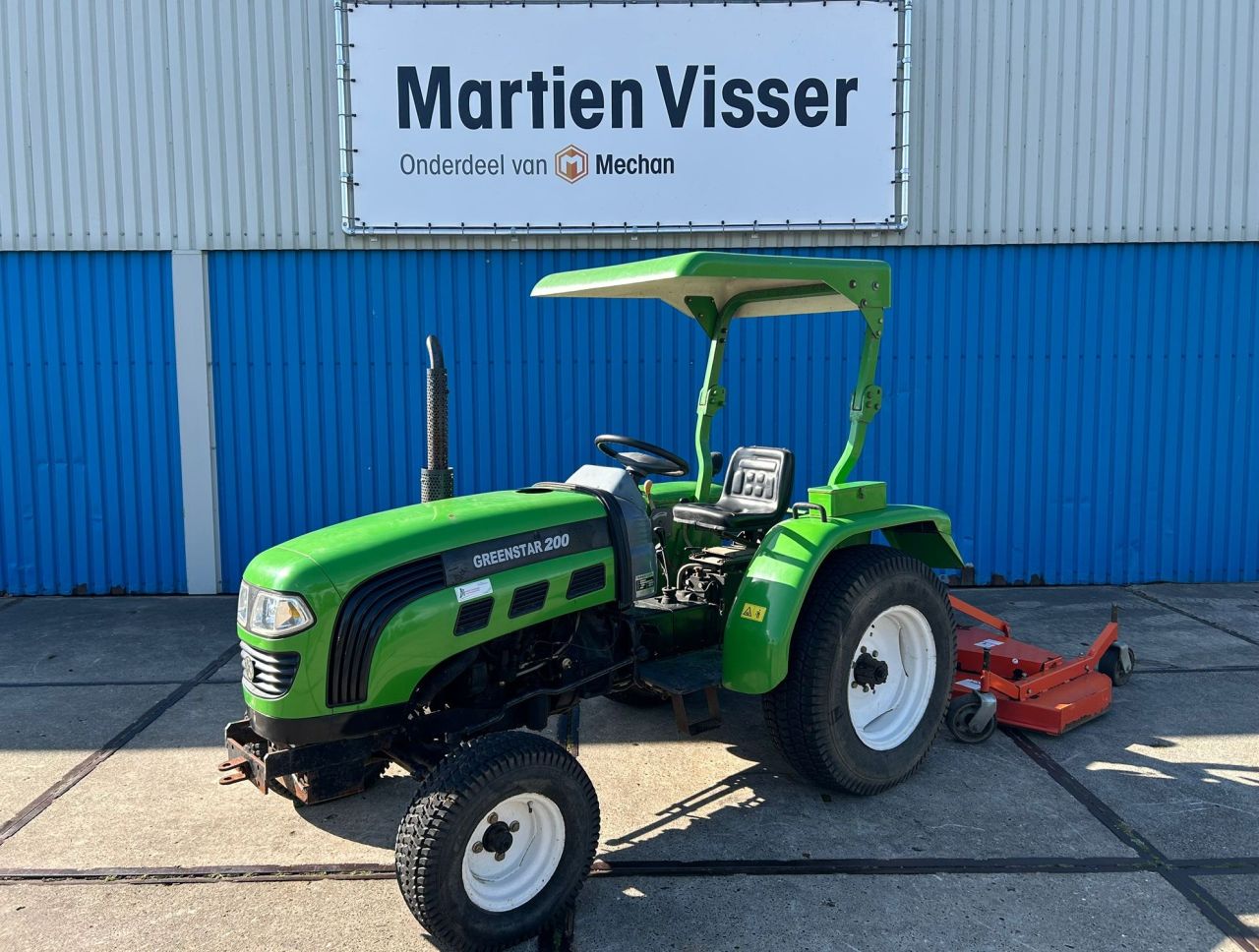 Greenstar FT 200 mini-tractor + Boxer cirkelmaaier