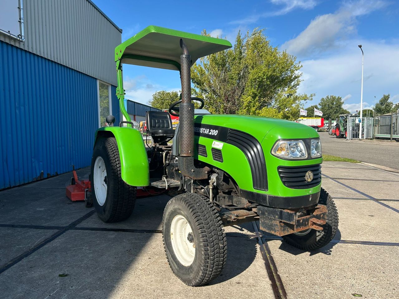 Greenstar FT 200 mini-tractor + Boxer cirkelmaaier