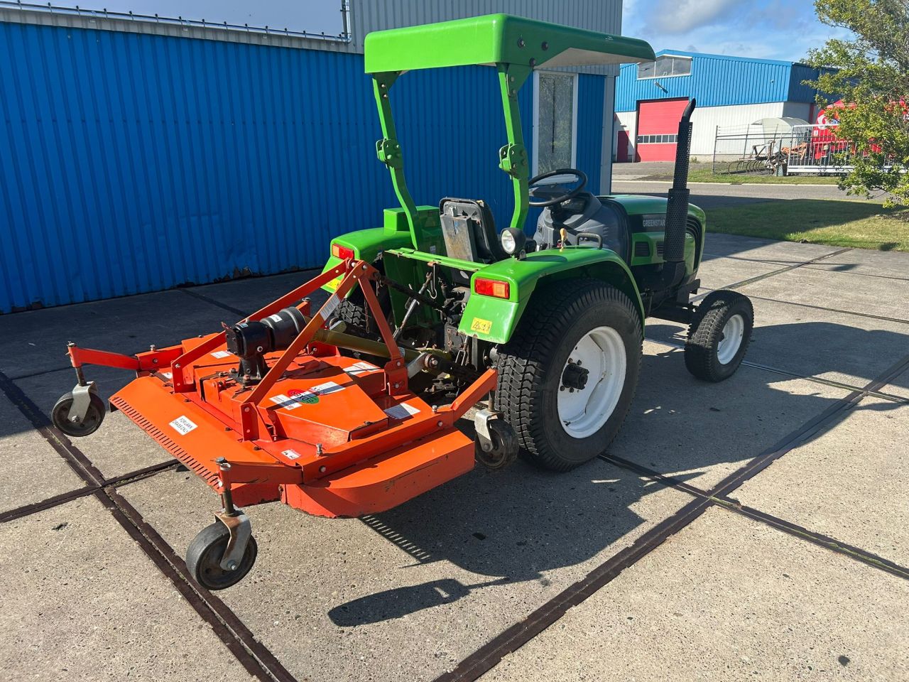 Greenstar FT 200 mini-tractor + Boxer cirkelmaaier
