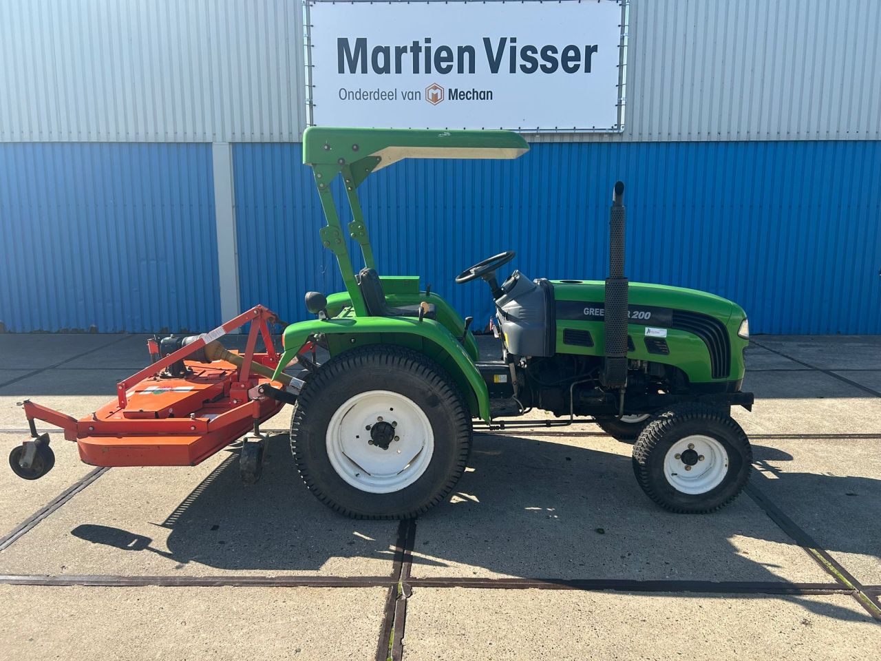 Greenstar FT 200 mini-tractor + Boxer cirkelmaaier