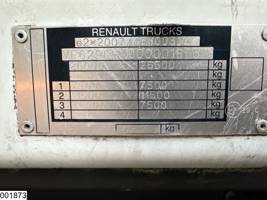 Renault Premium 340 Dxi EURO 5, Fuel, Hangeschakeld, 5 Comp, 18540 Liter
