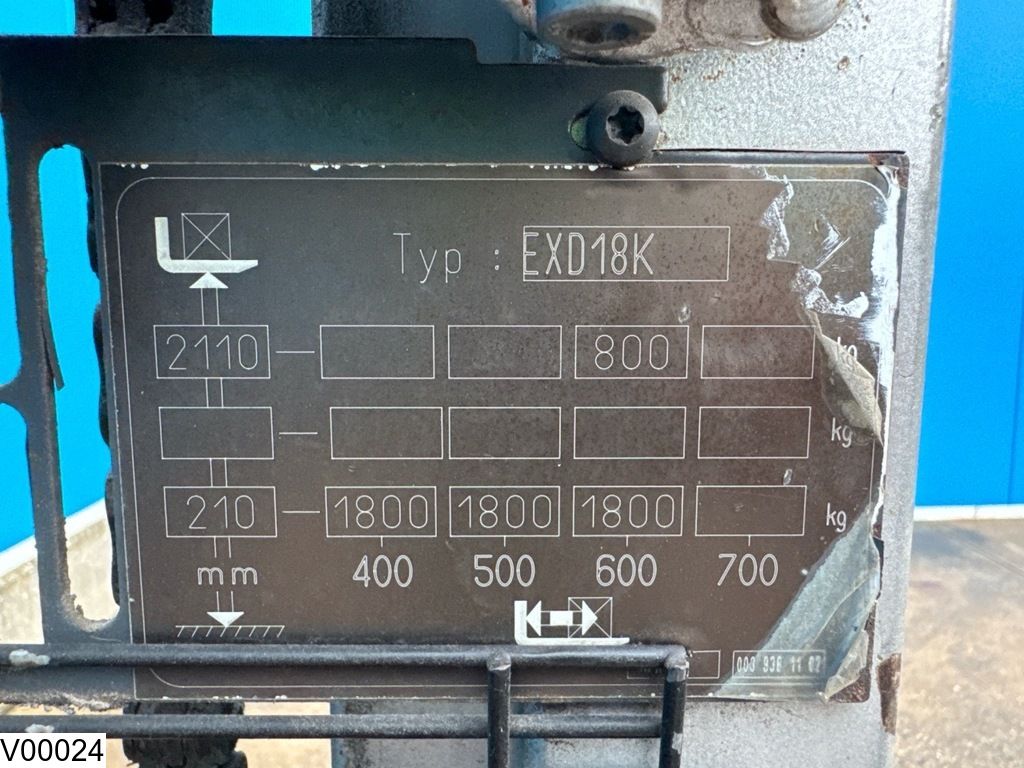 Still EXD18K 1800 kg, 2.10 m, Electric, 362 hours