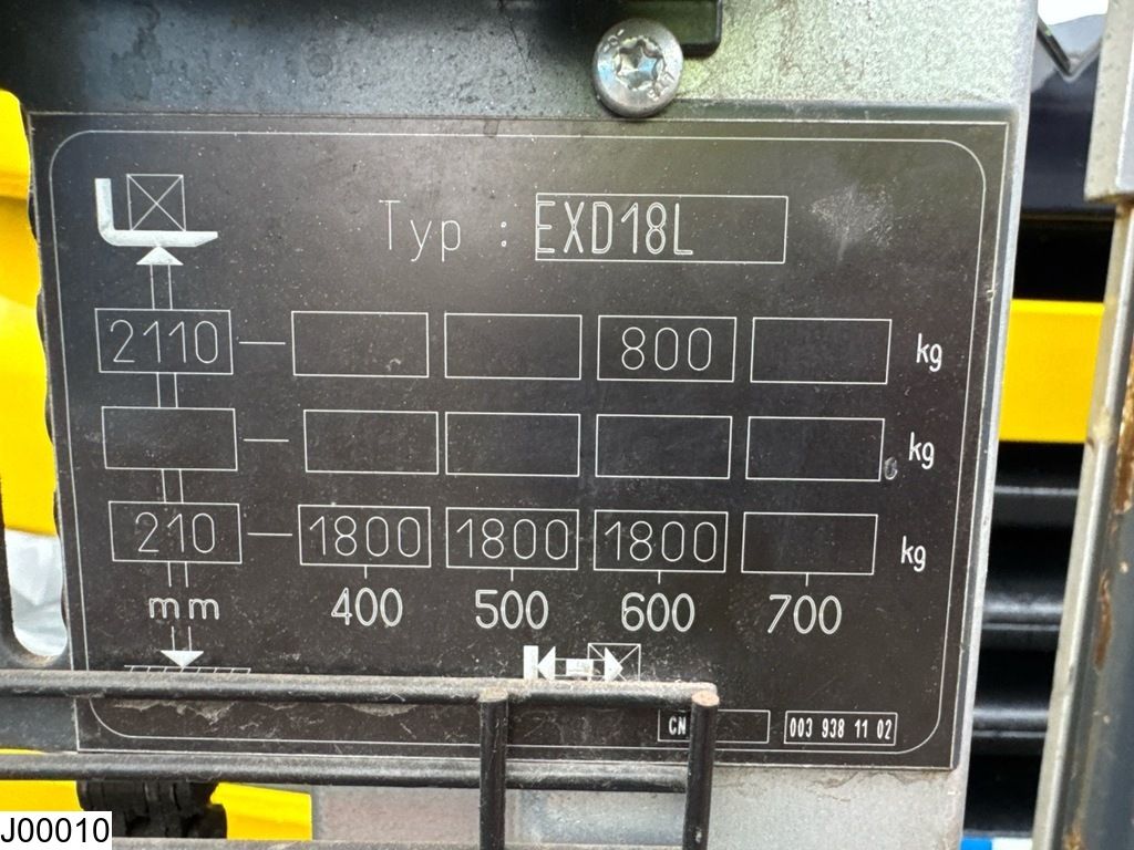 Still EXD18L 1800 kg, 2.11 m, Electric, 383 hours