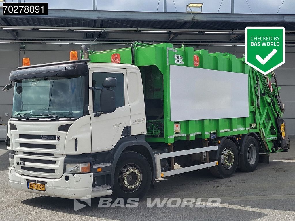 Scania P280 6X2 NL-Truck 20m3 MOL Pusher 2000 Lift-Lenkachse Euro 5