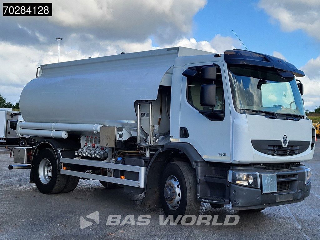 Renault Premium 380 4X4 14.000 Liter Fuel tanker 6 compartments ADR Hydrodrive Euro 5
