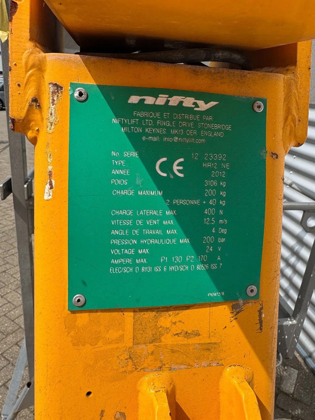 Niftylift HR12NE Hoogwerker Knikarmhoogwerker